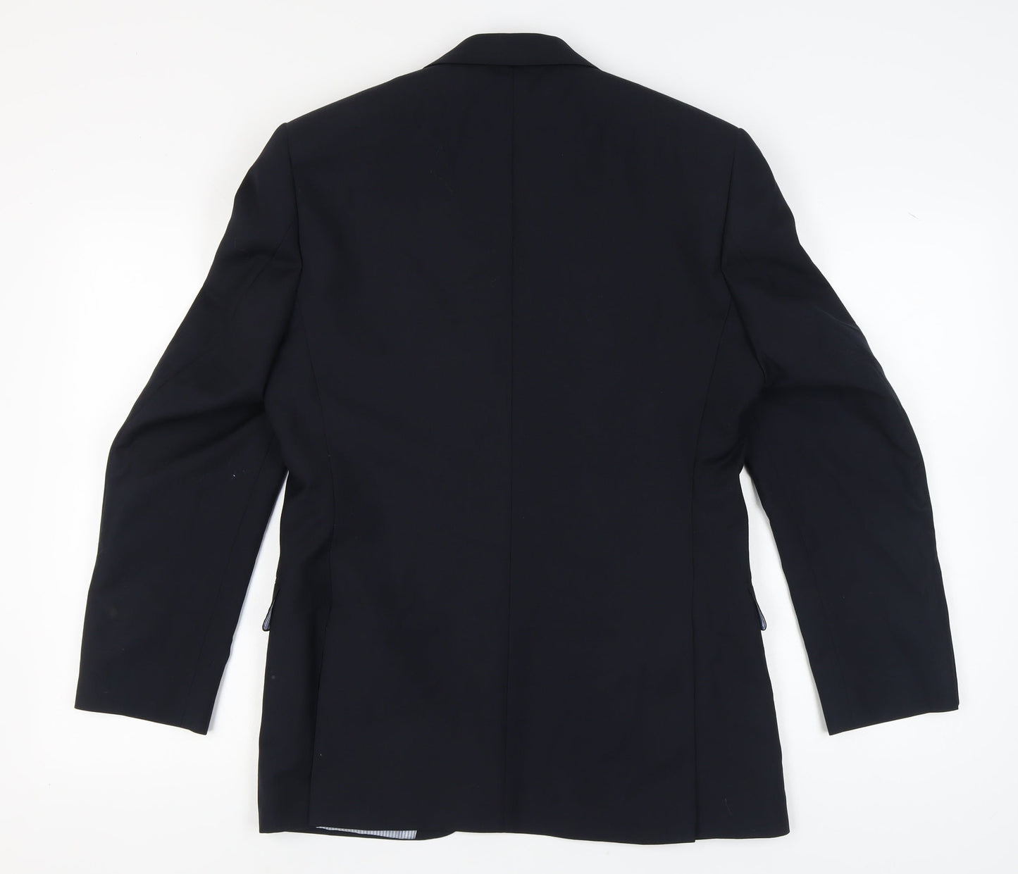 Racing Green Men's Blue Wool Blazer 38R