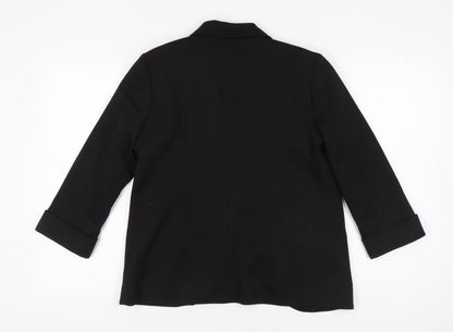 Back view of Miss Selfridge Women's Black Blazer, size 14