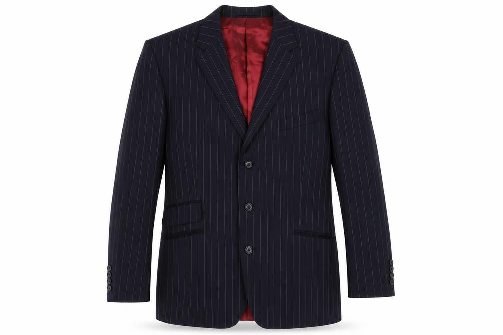 Marks & Spencer Men's Blue Striped Blazer M
