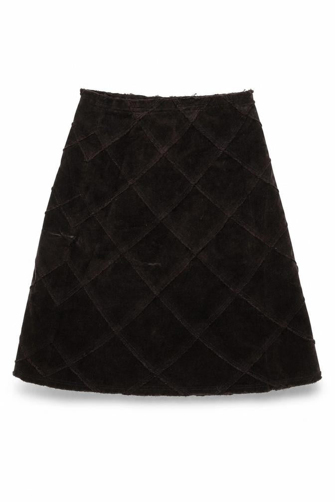 Kew Women's Black Skirt, Size 12, Cotton Blend