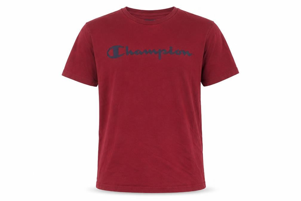 Champion Boys Red XL T-Shirt Logo Casual Short Sleeve