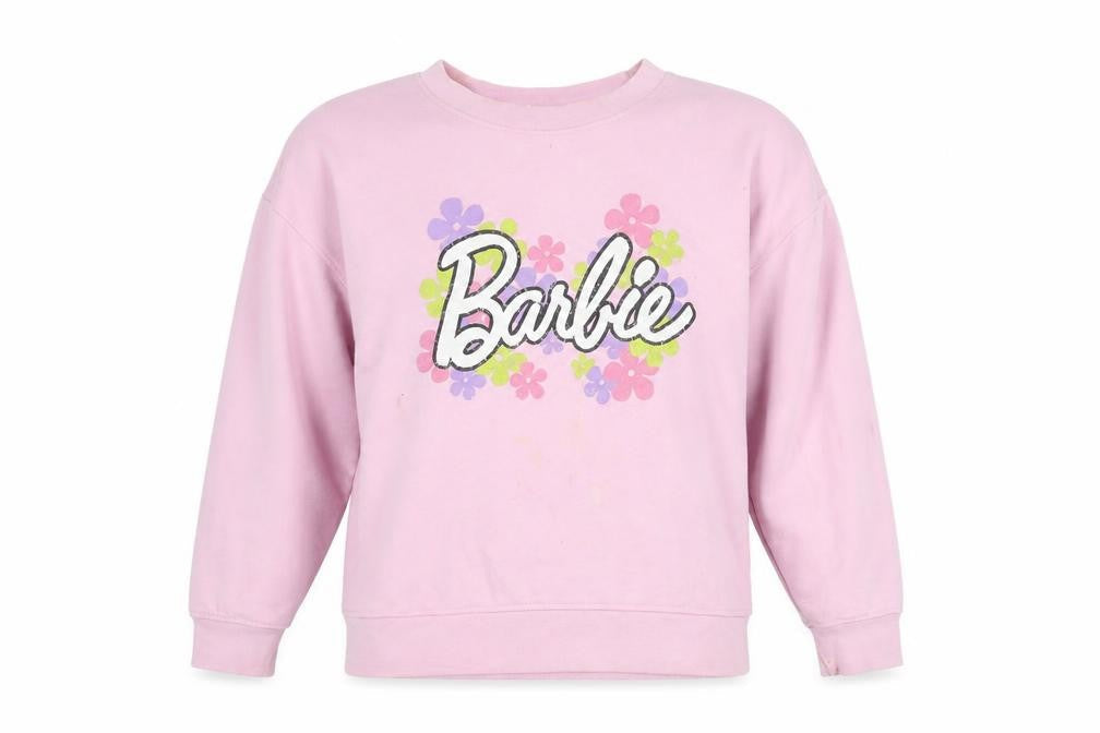 Barbie Women's PinkPullover Sweatshirt Size 12
