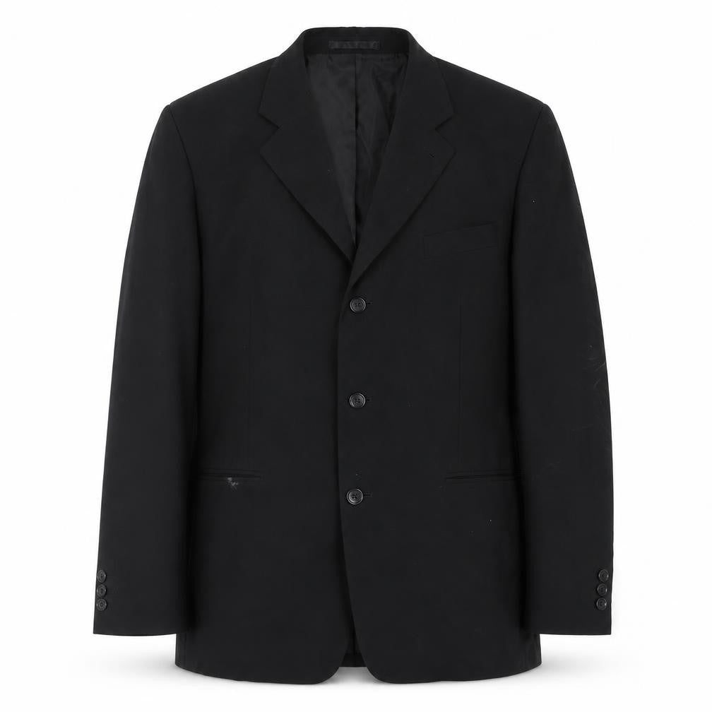 Lincroft Men's Black Wool Blazer, Size 40R, Formal Wear