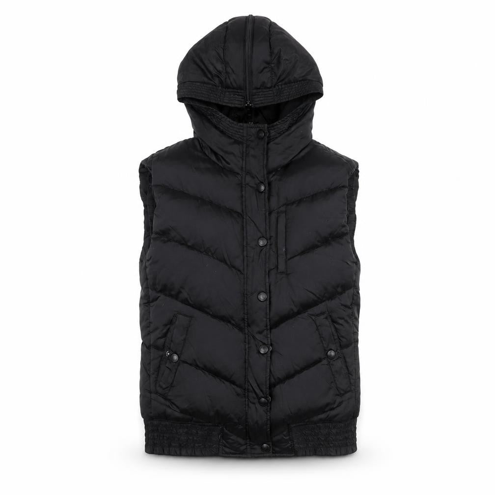 H&M Men's Black Puffer Jacket S - Hooded, Padded