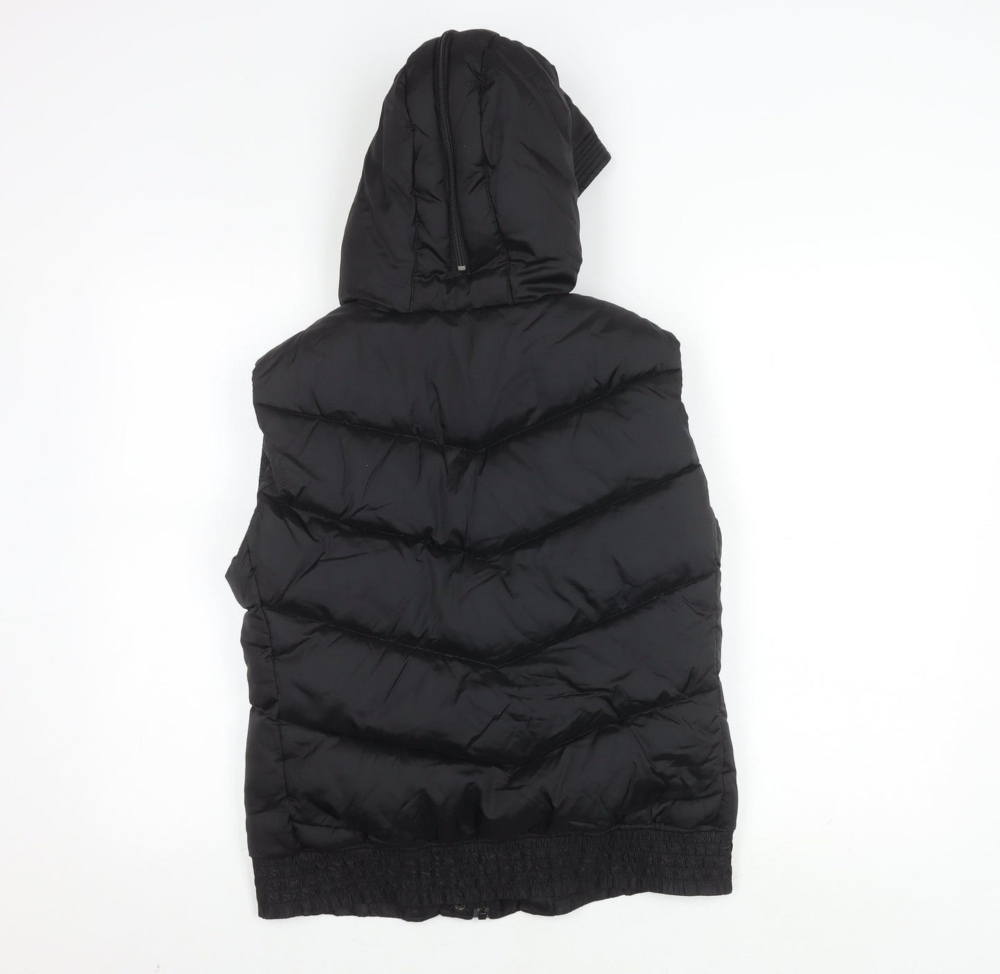 H&M Men's Black Puffer Jacket S - Hooded, Padded