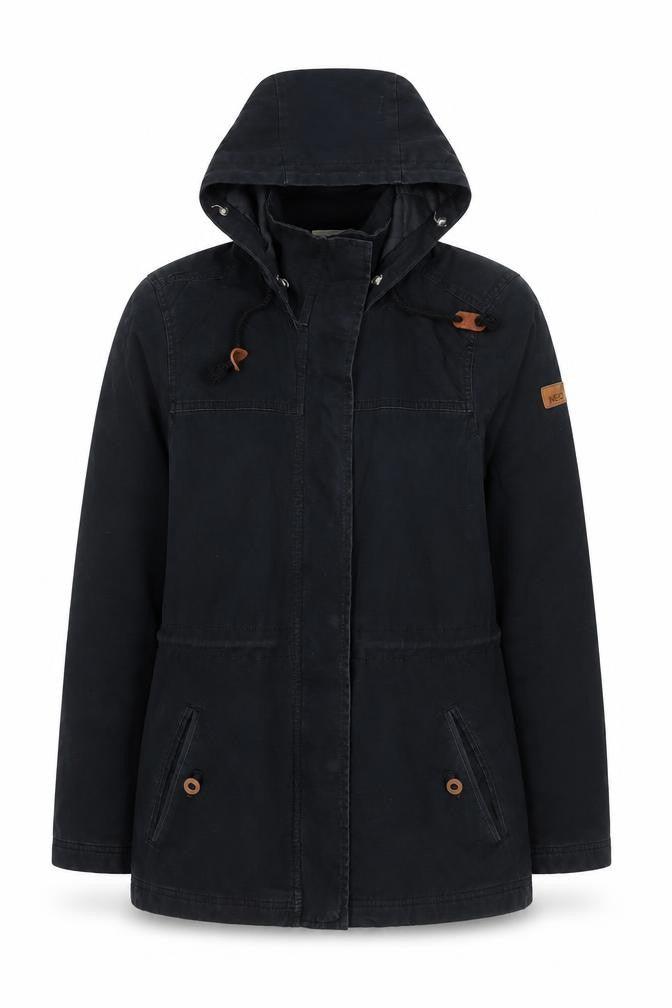 Adidas Women's Black Parka Jacket, S, Hooded Zip