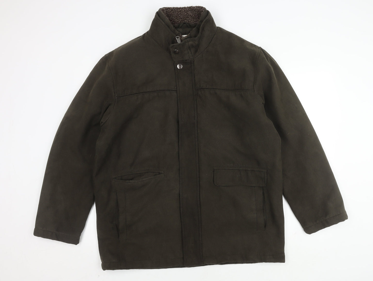 EWM Men's Green Mid-Length Jacket, Size M, Casual