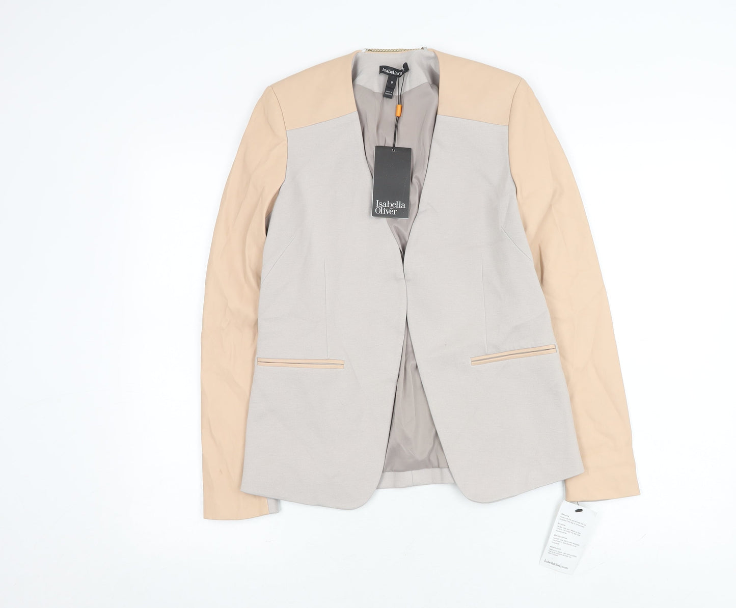 Isabella Oliver Women's Beige Blazer Long Sleeve