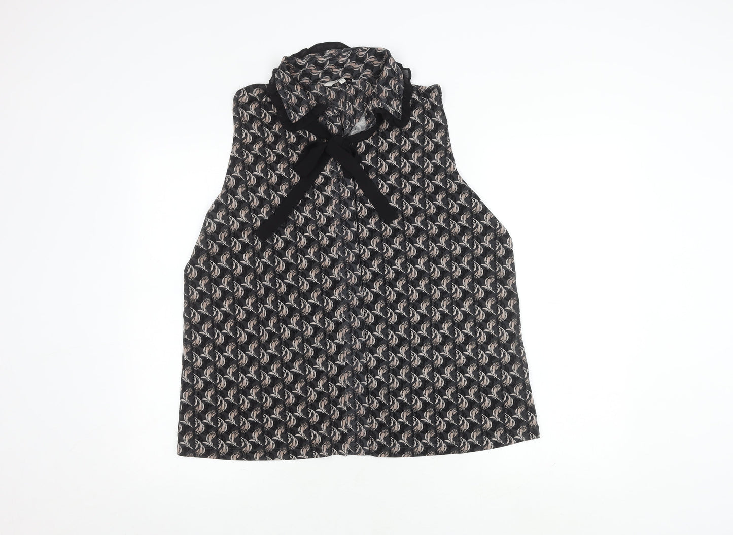 Next Women's Floral Black Blouse - Size 18, Collared
