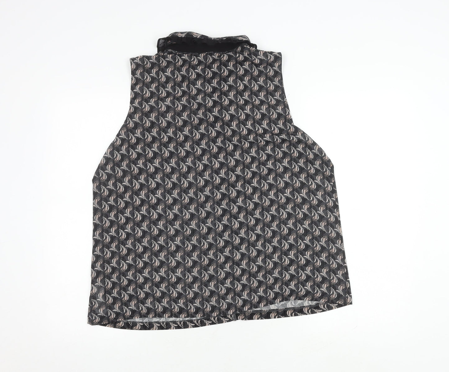 Next Women's Floral Black Blouse - Size 18, Collared