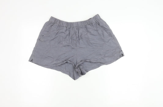Oysho Grey Women's Shorts, M, Casual Cotton Blend