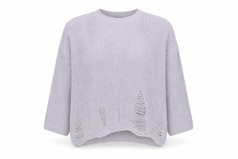 New Look Women’s Grey Knit XS Pullover Jumper
