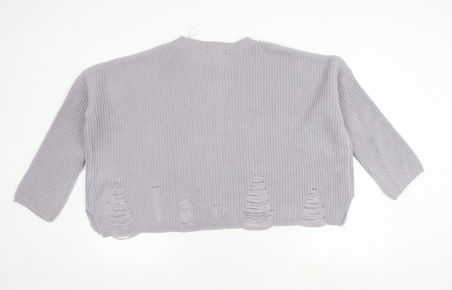 New Look Women’s Grey Knit XS Pullover Jumper