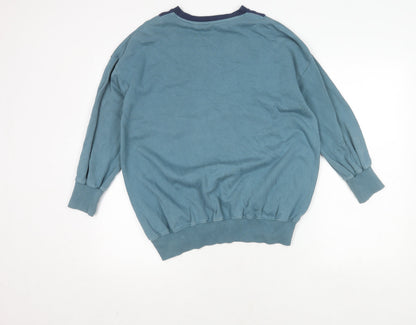 Back view of Next girls’ blue graphic sweatshirt, 11 years