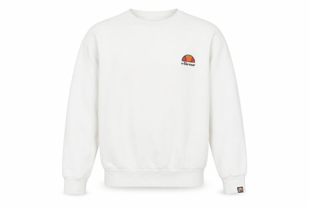 Ellesse Men's White S Pullover Sweatshirt