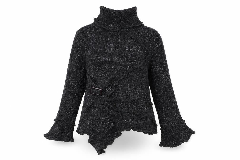 QED London Grey Roll Neck Pullover Women's M Jumper