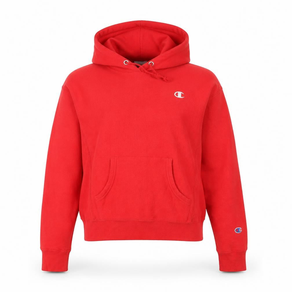 Champion Women's Red Pullover Hoodie - Small
