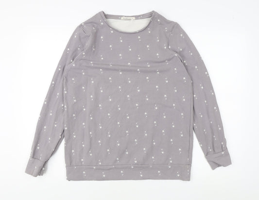 WoolOvers Women's Grey Pullover Sweatshirt, Size S