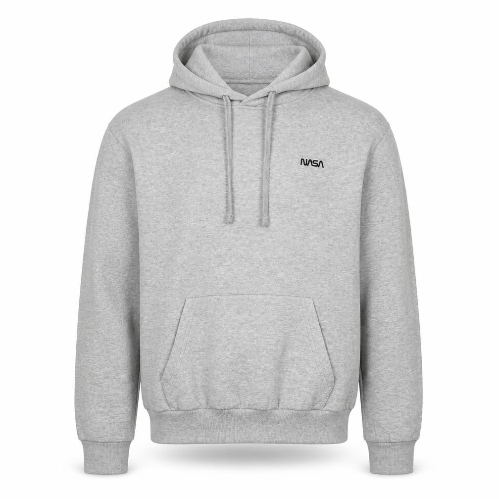 Grey NASA Logo Unisex Hoodie Size S