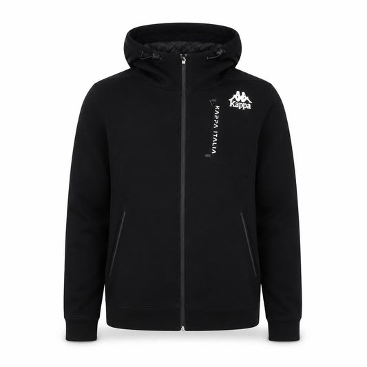 Kappa Men's Black Hooded Jacket, Size L, Casual Wear