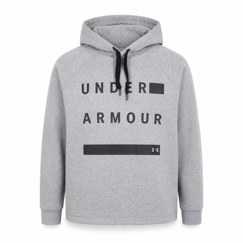 Under Armour Men's Grey Pullover Hoodie, Size S, Sports Style