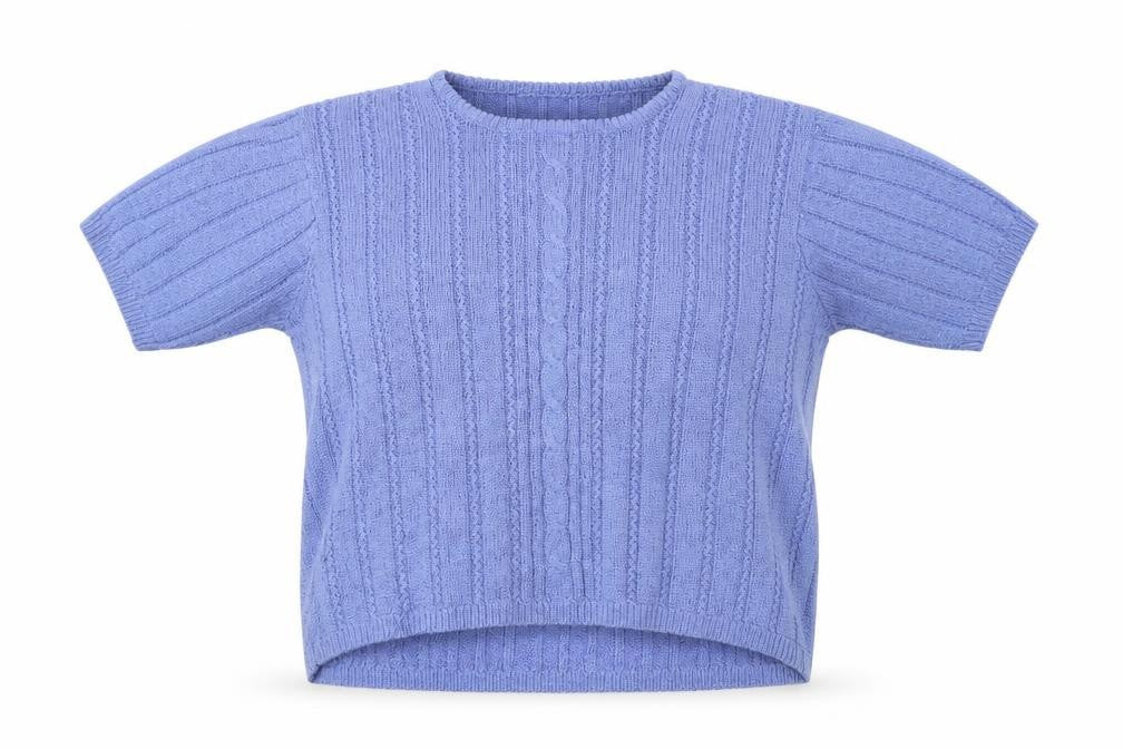 Honor Millburn Women's Blue Cable-Knit Jumper Size M