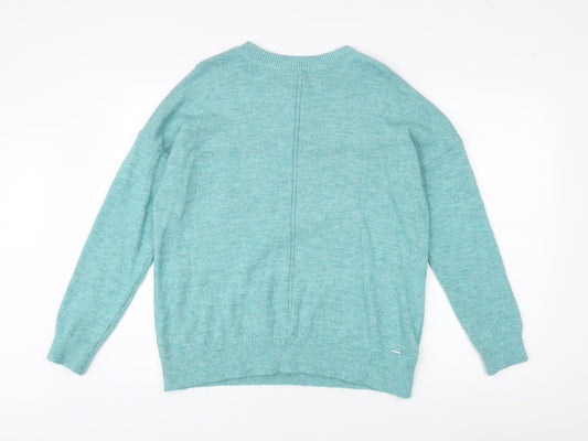 s.Oliver Women's Blue Jumper Size 14 Crew Neck