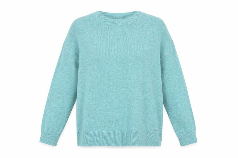 s.Oliver Women's Blue Jumper Size 14 Crew Neck