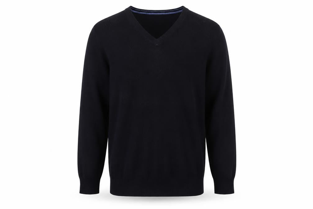 Austin Reed Men's Black V-Neck Pullover Jumper M