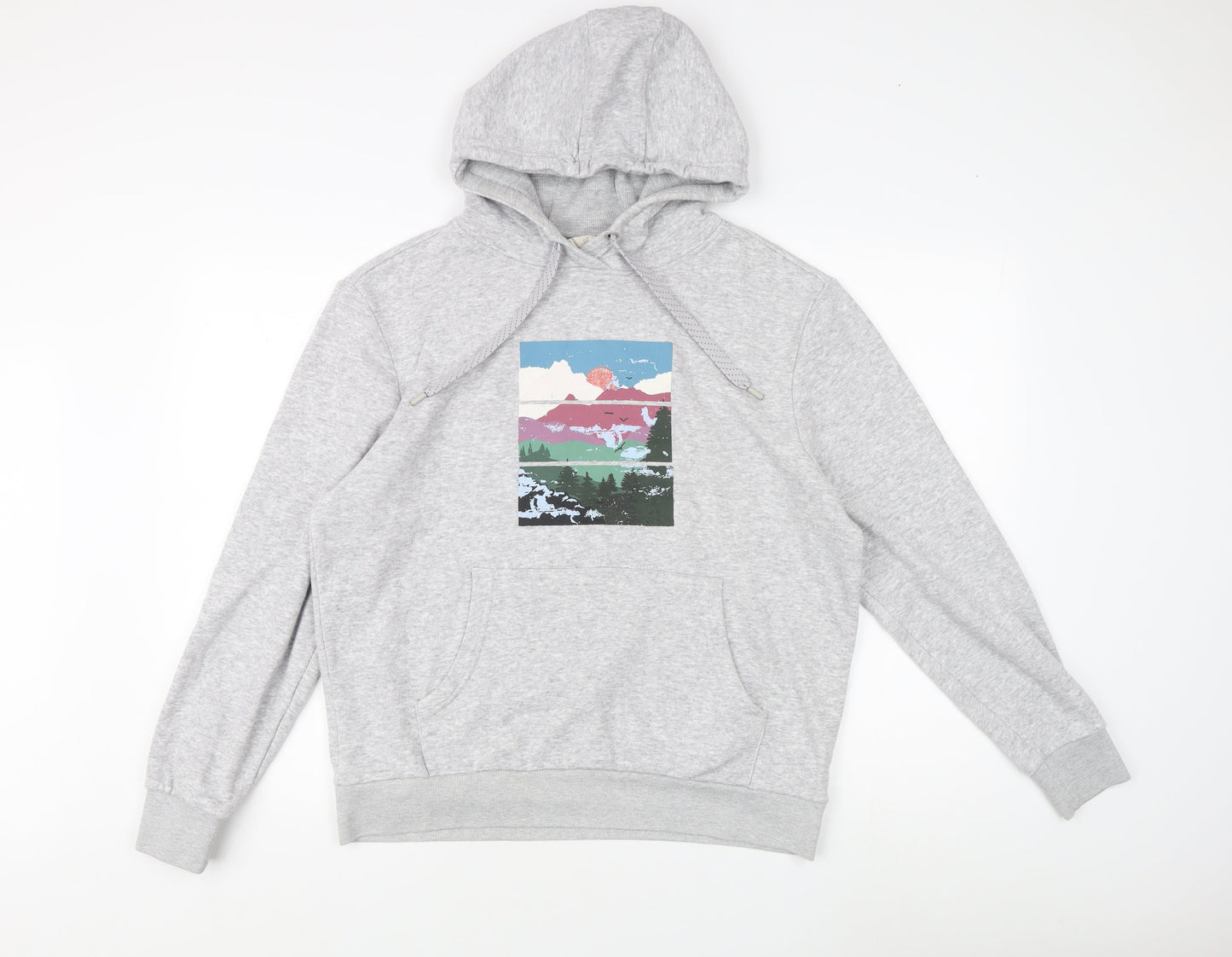 Mountain Warehouse Women's Grey Hoodie, UK 12, Graphic Print