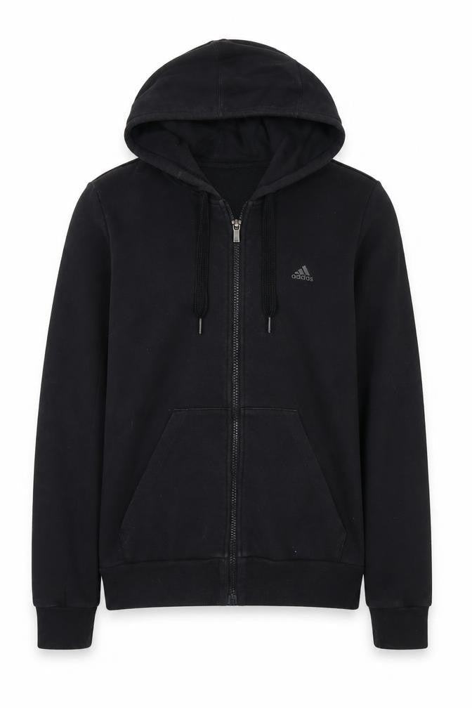 Adidas Men's Black Full Zip Hoodie S