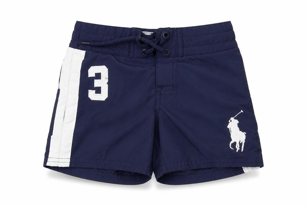 Polo Ralph Lauren Boys Blue Swim Trunks, 24 Months