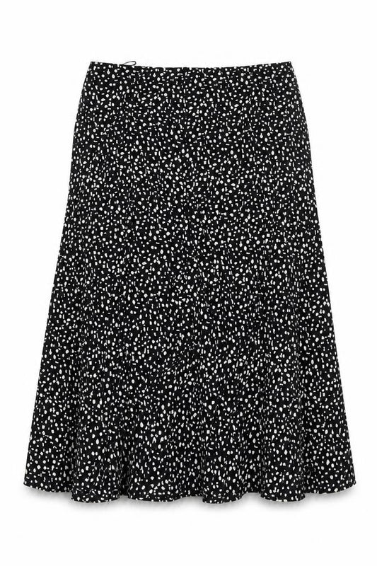 Viyella Women’s Black Polka Dot Skirt L