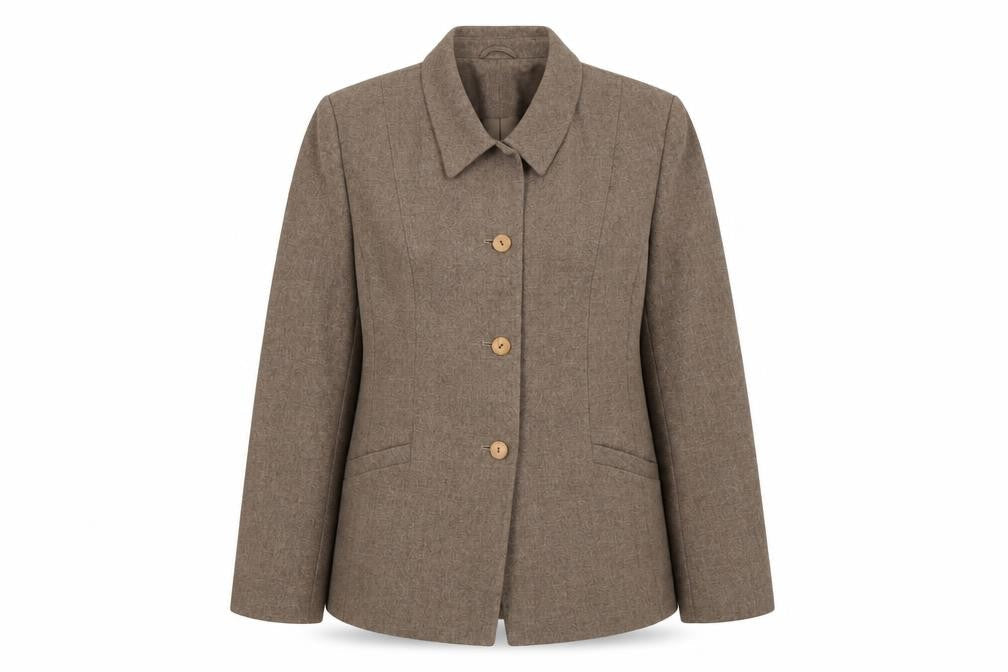 Eastex Women's Brown Blazer Size 12 Long Sleeve
