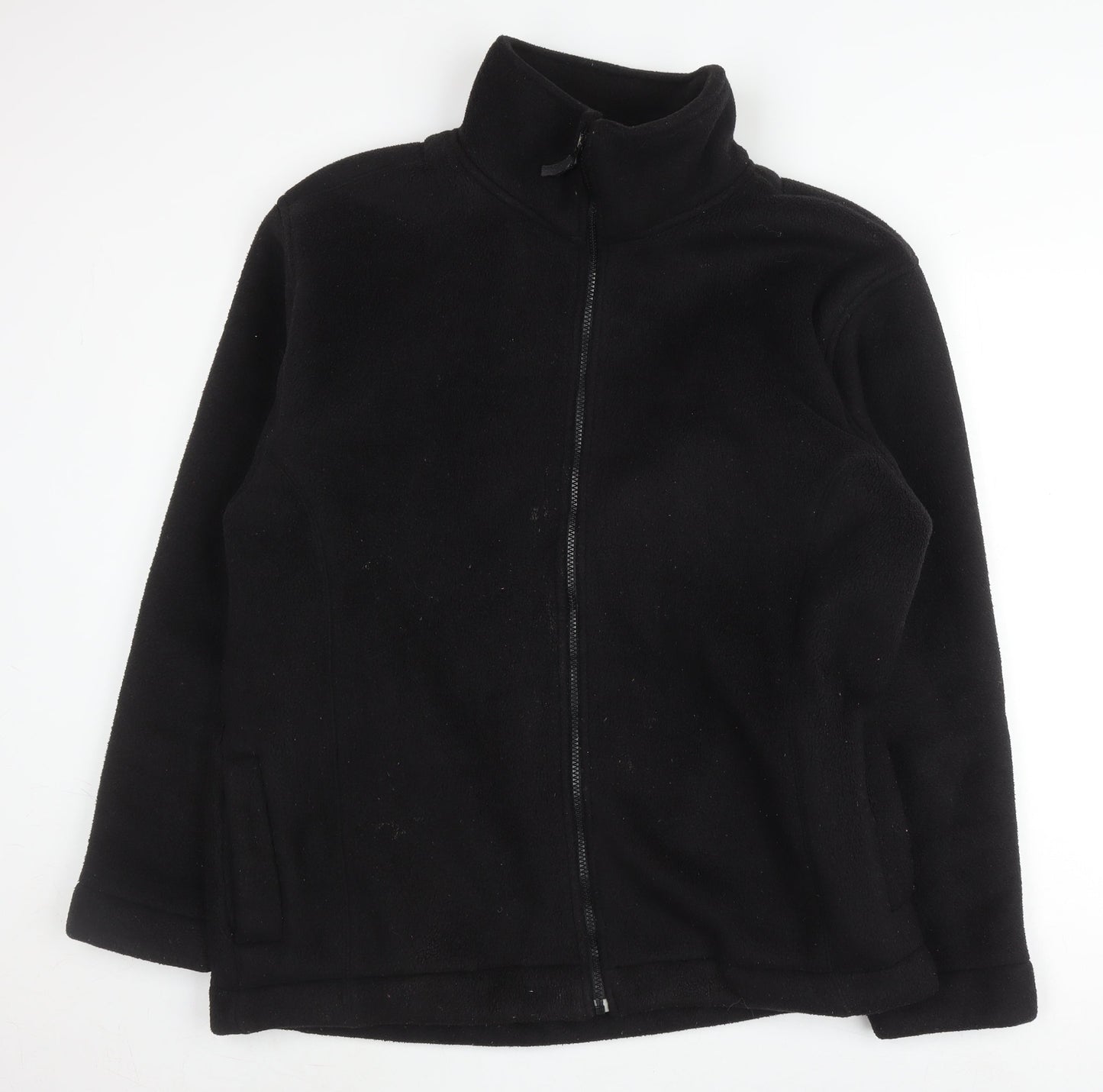 Portland Men's Black Fleece Jacket, Size L