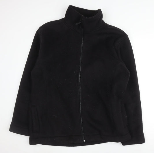 Portland Men's Black Fleece Jacket, Size L