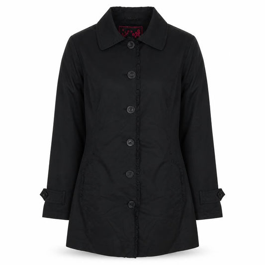RJR.John Rocha Women's Black Trench Coat Size 10