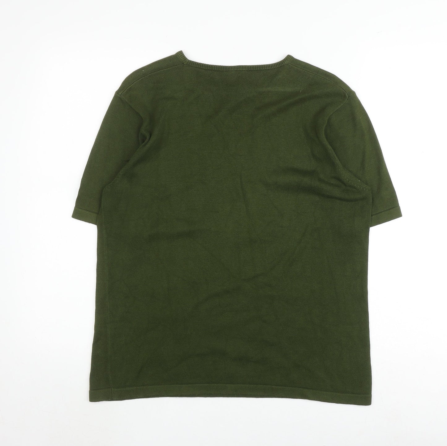 Alexon Women's Green Embroidered Jumper Medium