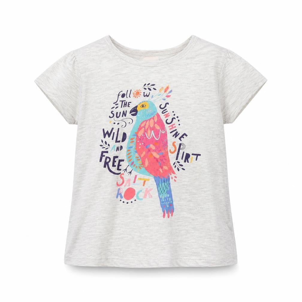 Saltrock Girls Grey Graphic Print T-Shirt 5-6 Years