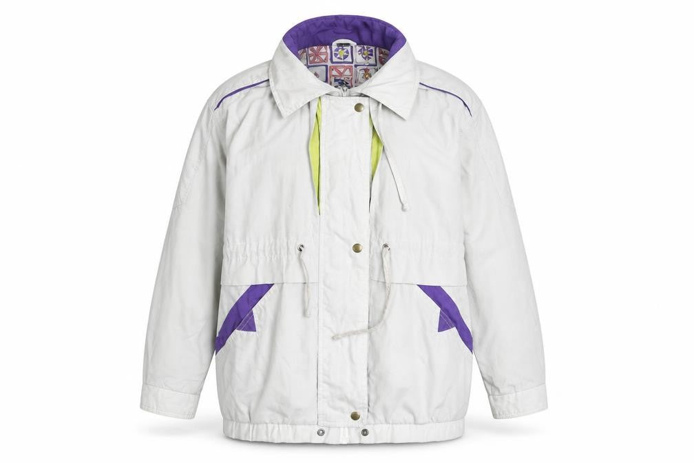 Nuage Women's White Rain Coat Jacket Size 12