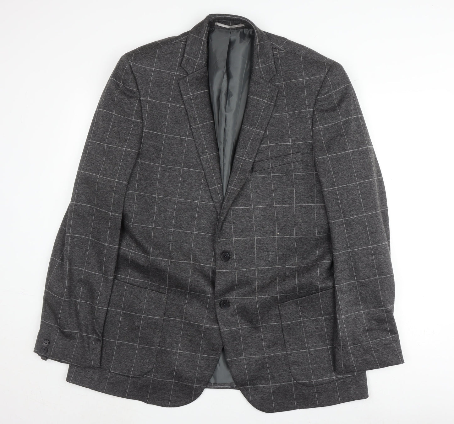 Burton Menswear Grey Check Blazer 46XL Men's Jacket