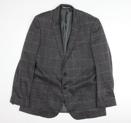 Burton Menswear Grey Check Blazer 46XL Men's Jacket