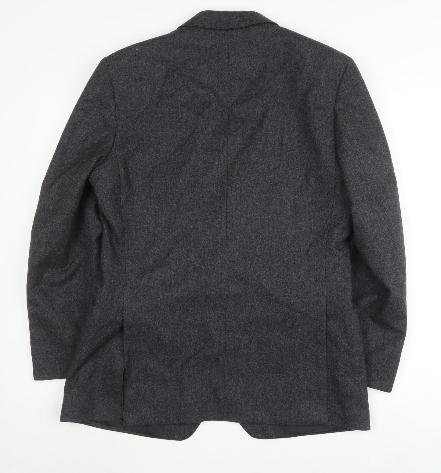 St Michael Men's Grey Wool Blazer Jacket 38S