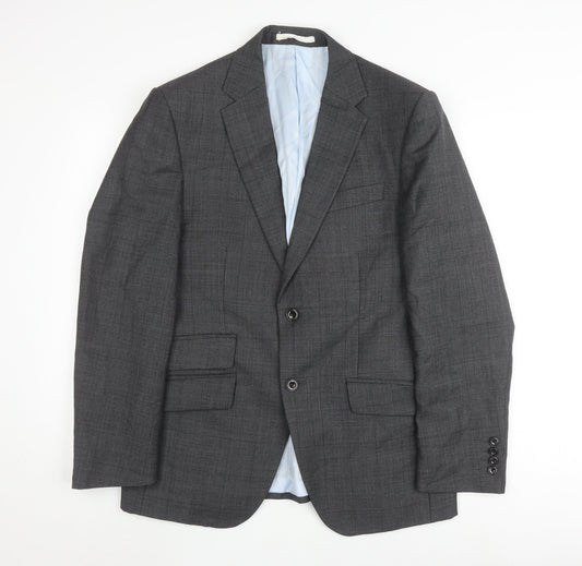 Marks and Spencer Men's Grey Wool Blazer 38 Short