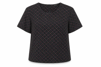 Debenhams Women's Black Geometric Blouse Size 14