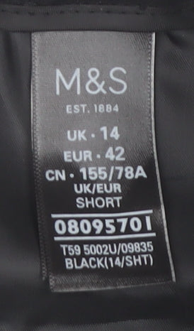 Marks and Spencer Women's Black Trousers Size 14