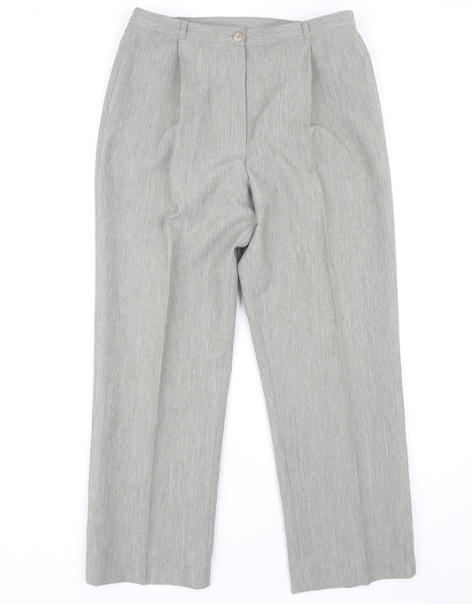 Debenhams Women's Grey Dress Pants, Size 12, Classic Fit