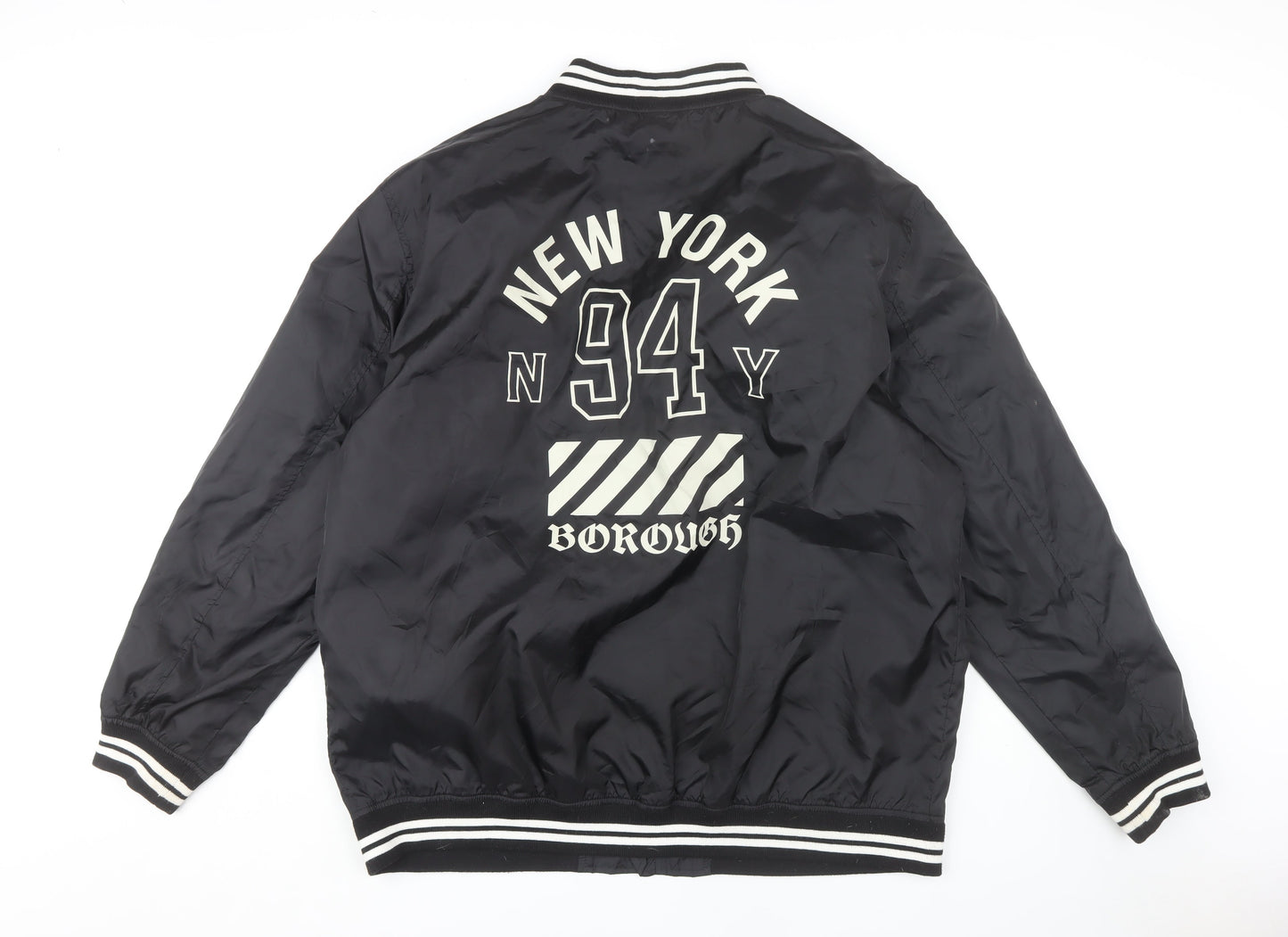 Label-J Men's Black 2XL Bomber Jacket