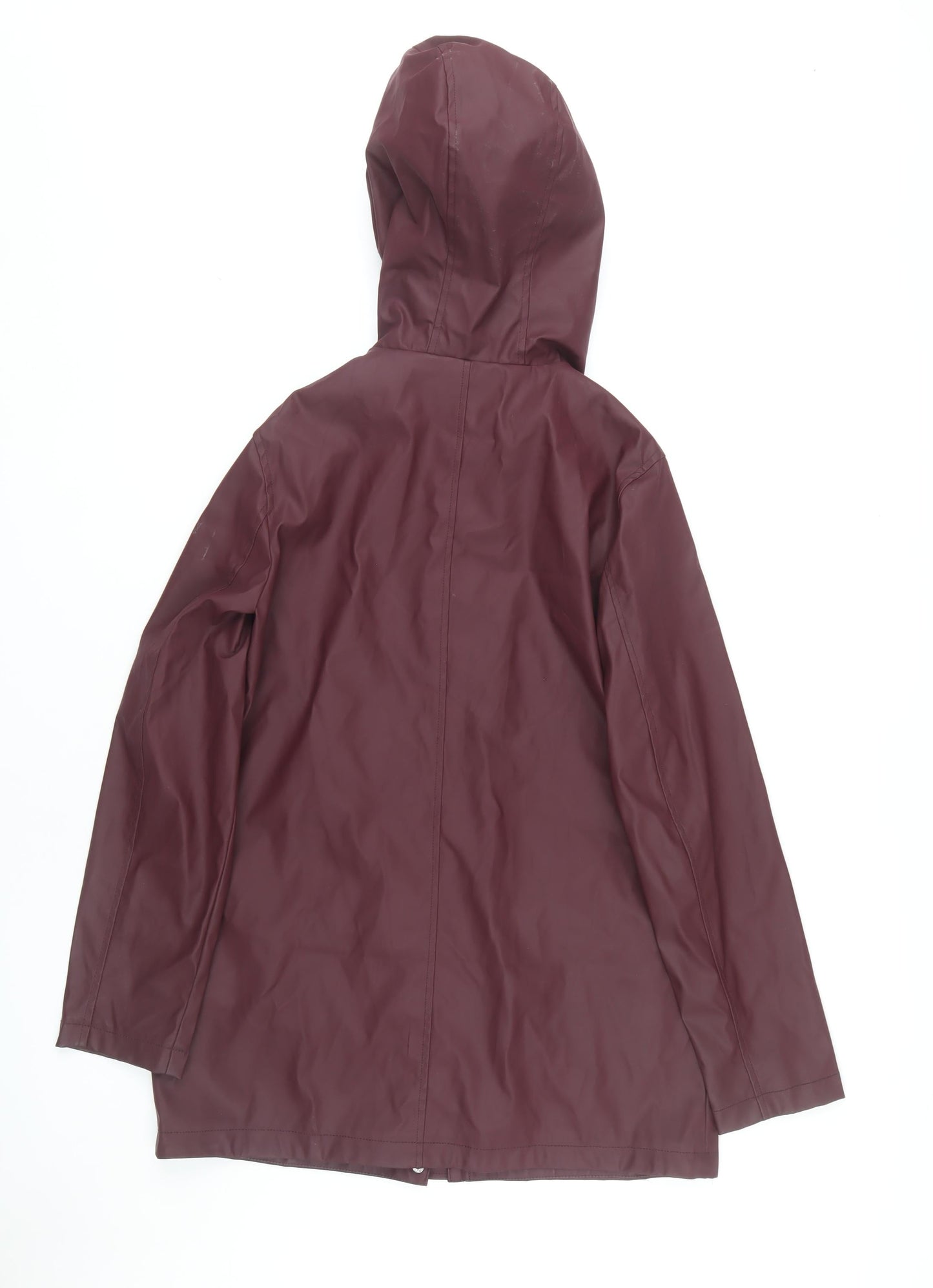 Dorothy Perkins Women's Red Hooded Rain Coat UK 12