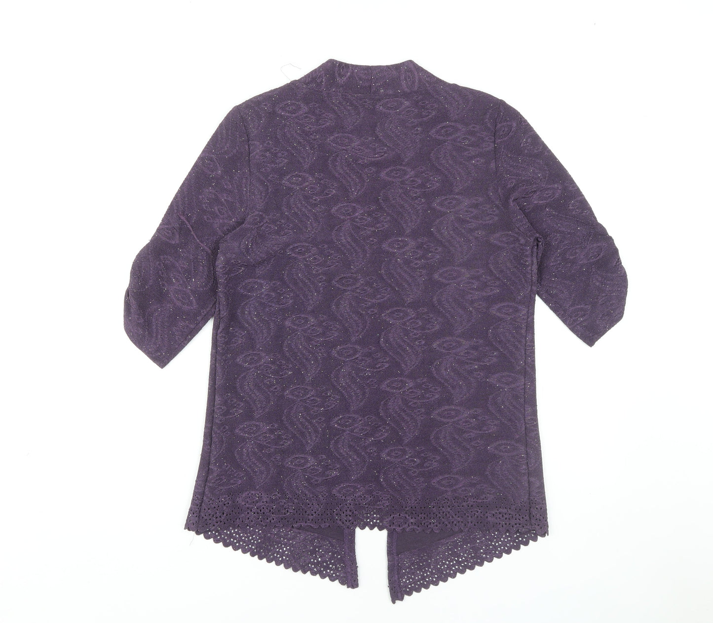 Anna Rose Women's Purple Tunic Blouse, Size S